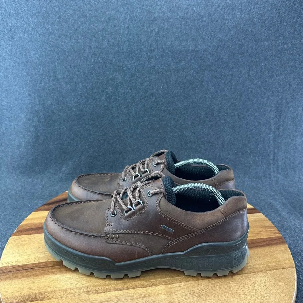 ECCO Track 25 GTX Low Brown Leather Gore-Tex Shoes Men's EU 43 US 9-9.5